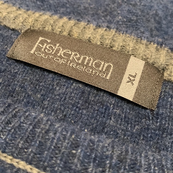 💕Fisherman Out of Ireland Lambswool Sweater Luxury Irish Wool NWOT - Picture 5 of 10